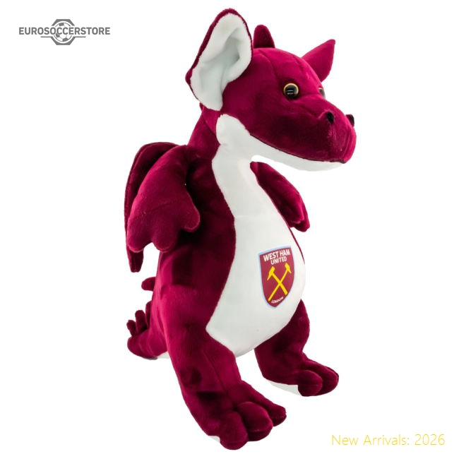West Ham United FC Plush Dragon-Football Jersey Hub