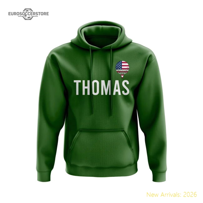Justin Thomas USA Golf Name Hoody (Green)-Football Jersey Hub
