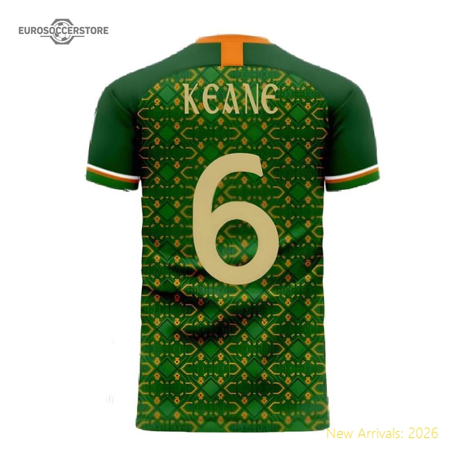 Ireland 2025-2026 Home Concept Football Kit (Libero) (KEANE 6)-Football Jersey Hub