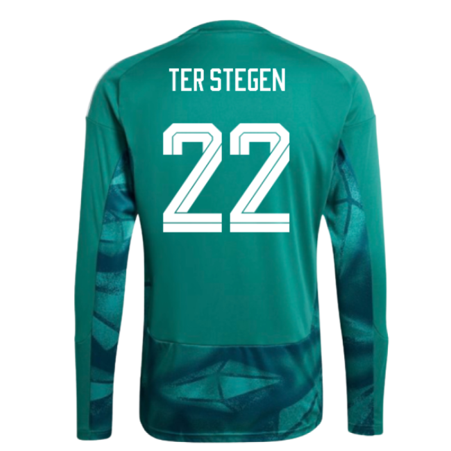 2026-2027 Germany Home Goalkeeper Shirt (Active Green) (Ter Stegen 22)-Football Jersey Hub