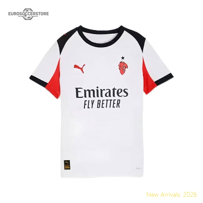 2025-2026 AC Milan Away Shirt (Kids)-Football Jersey Hub