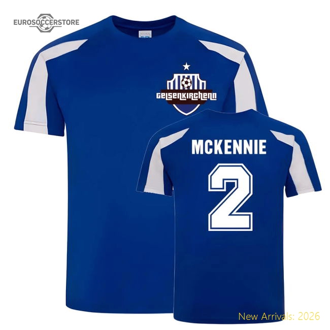 Weston McKennie Schalke Sports Training Jersey (Blue)-Football Jersey Hub