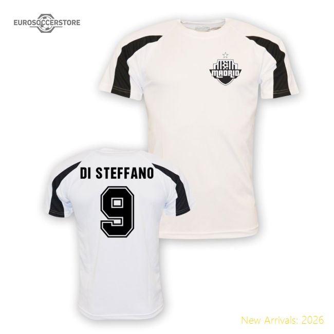 Alfredo Di Stefano Real Madrid Sports Training Jersey (white) - Kids-Football Jersey Hub