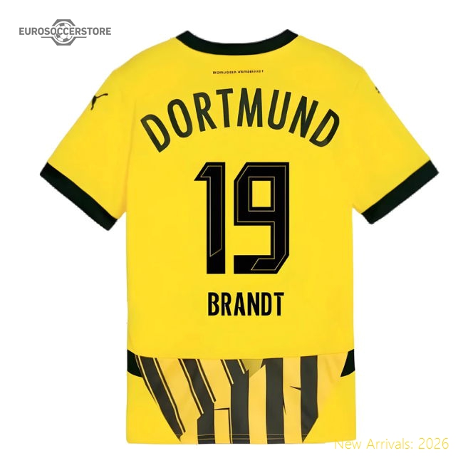 2024-2025 Borussia Dortmund Cup Shirt (Kids) (Brandt 19)-Football Jersey Hub