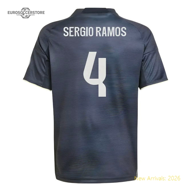 2025-2026 Real Madrid Away Shirt (Kids) (Sergio Ramos 4)-Football Jersey Hub