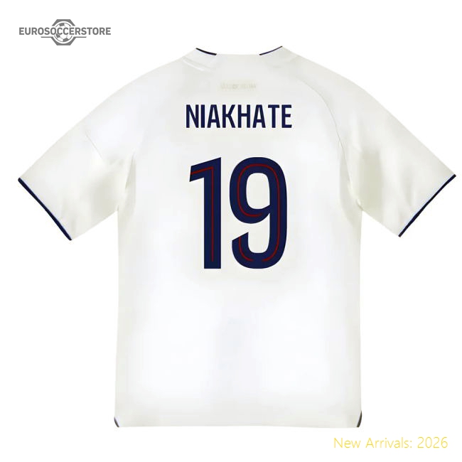 2025-2026 Olympique Lyon Home Shirt (Kids) (Niakhate 19)-Football Jersey Hub