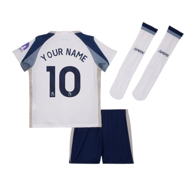 2025-2026 Tottenham Home Little Kids Mini Kit (Your Name)-Football Jersey Hub