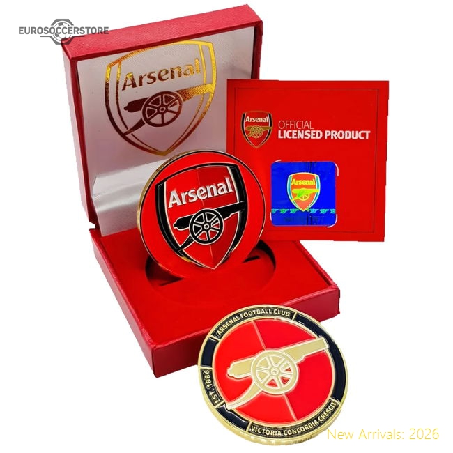 Arsenal Official Club Coin-Football Jersey Hub