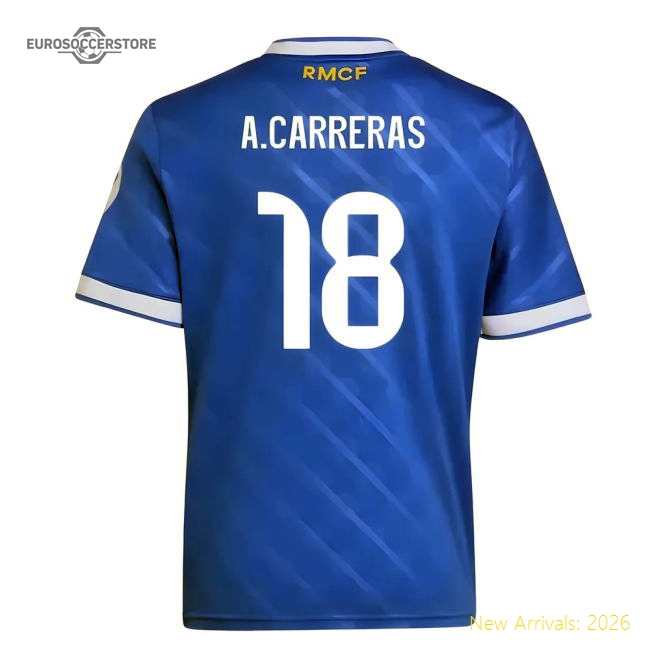 2025-2026 Real Madrid Third Shirt (Kids) (A.Carreras 18)-Football Jersey Hub