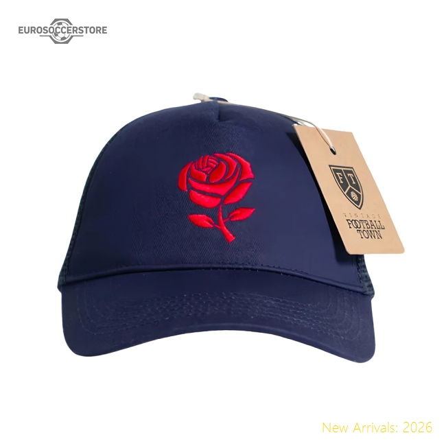 England The Red Rose Trucker (Navy)-Football Jersey Hub