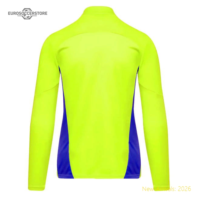 2024-2025 Man City Training 1/4 Zip Top (Yellow Glow)-Football Jersey Hub