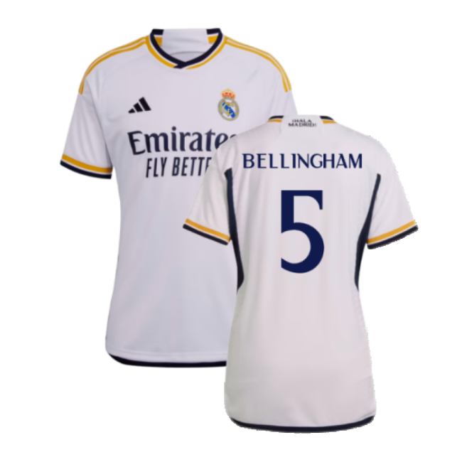 2023-2024 Real Madrid Home Shirt (Ladies) (Bellingham 5)-Football Jersey Hub