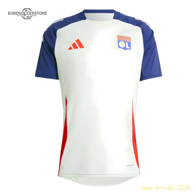 2024-2025 Olympique Lyon Training Jersey (White Tint)-Football Jersey Hub