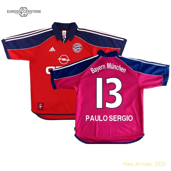 Bayern Munich 1999-01 Home Shirt ((Excellent) S) (Paulo Sergio 13)-Football Jersey Hub
