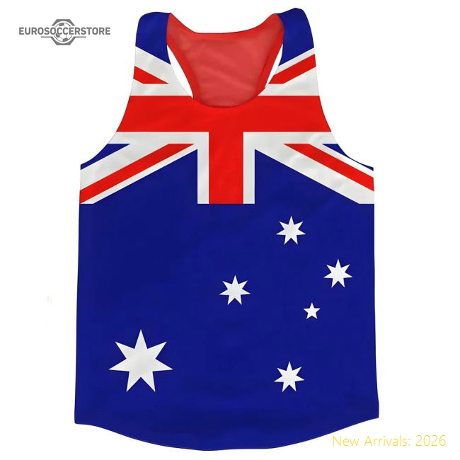 Australia Flag Running Vest-Football Jersey Hub