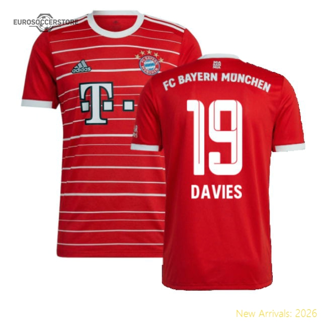 2022-2023 Bayern Munich Home Shirt (DAVIES 19)-Football Jersey Hub