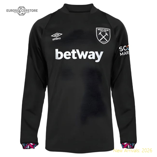 2022-2023 West Ham Long Sleeve Away Shirt-Football Jersey Hub