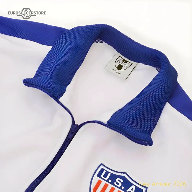 USA Retro Track Top-Football Jersey Hub