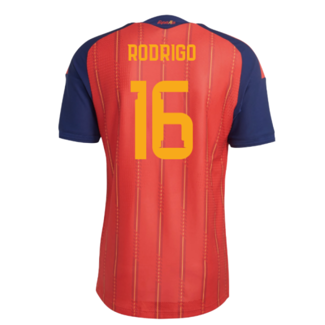 2026-2027 Spain Authentic Home Shirt (Rodrigo 16)-Football Jersey Hub