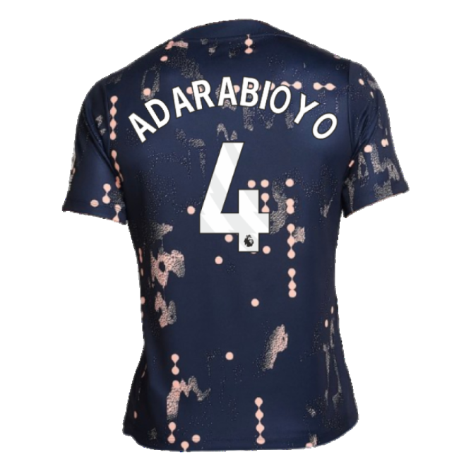 2024-2025 Chelsea Academy Pro Pre-Match Shirt (Obsidian) (Adarabioyo 4)-Football Jersey Hub