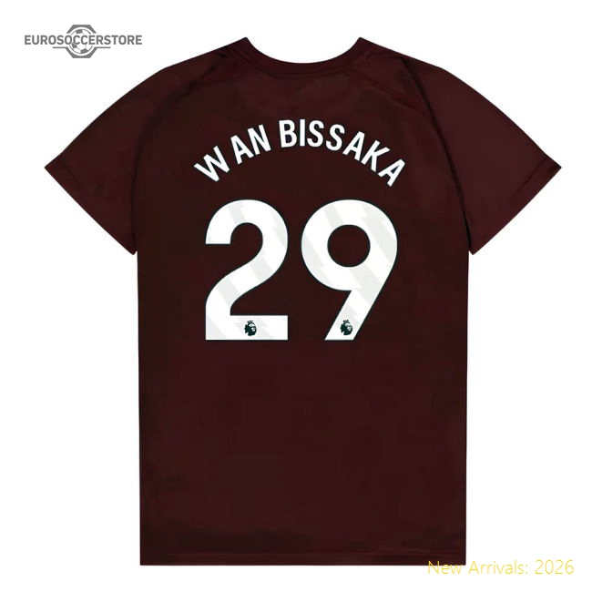 West Ham United Poly T-Shirt (Claret/Blue) - Kids (Wan Bissaka 29)-Football Jersey Hub