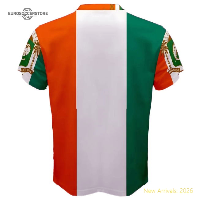 Ivory Coast Coat of Arms Sublimated Sports Jersey-Football Jersey Hub