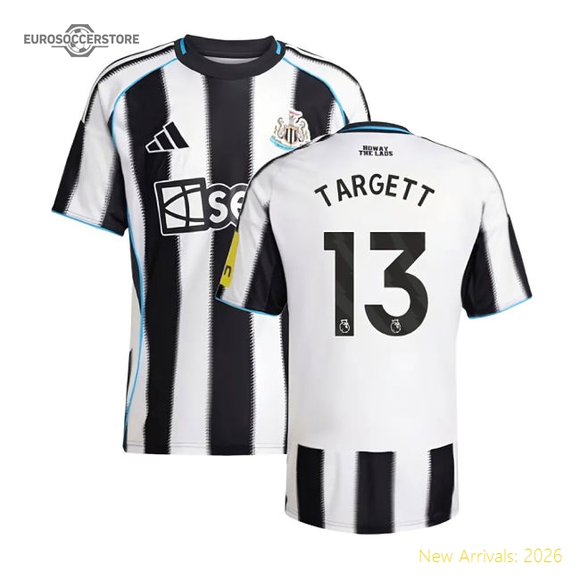 2025-2026 Newcastle Home Shirt (Targett 13)-Football Jersey Hub