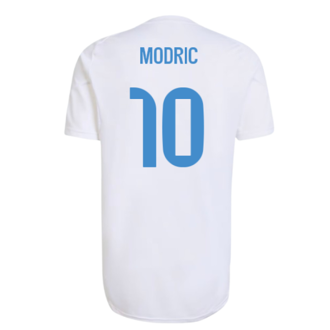 2025-2026 Real Madrid EU Training Jersey (White) (Modric 10)-Football Jersey Hub