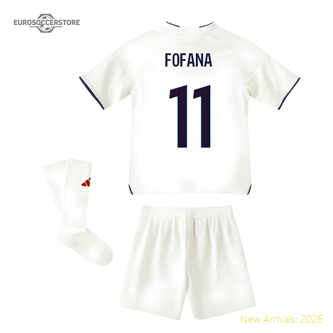 2025-2026 Olympique Lyon Home Mini Kit (Fofana 11)-Football Jersey Hub