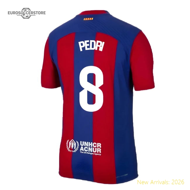 2023-2024 Barcelona Authentic Home Shirt (Pedri 8)-Football Jersey Hub