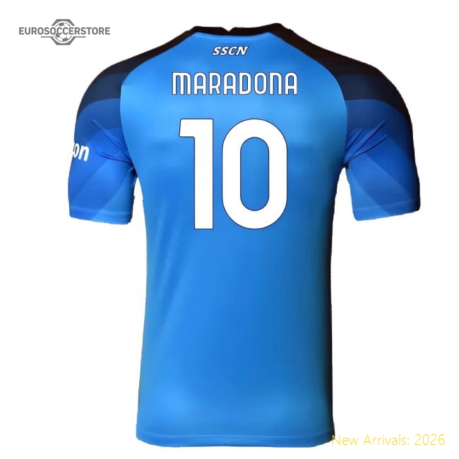 Napoli 2022-23 Player Issue Home Shirt (3XL) (Maradona 10) (Excellent)-Football Jersey Hub