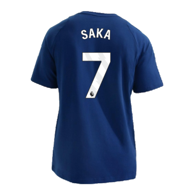 2024-2025 Arsenal Training Tee (Night Sky) (Saka 7)-Football Jersey Hub