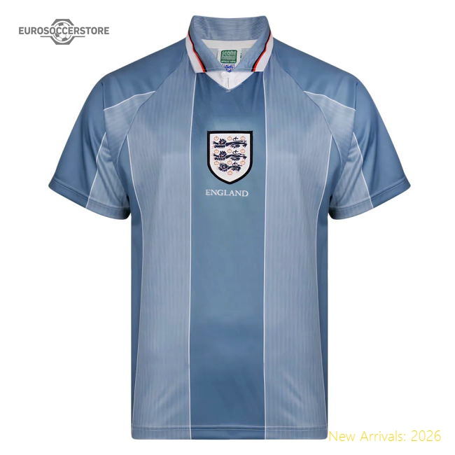 Score Draw England 1996 Away Euro Championship Retro Football Shirt (Kane 9)-Football Jersey Hub