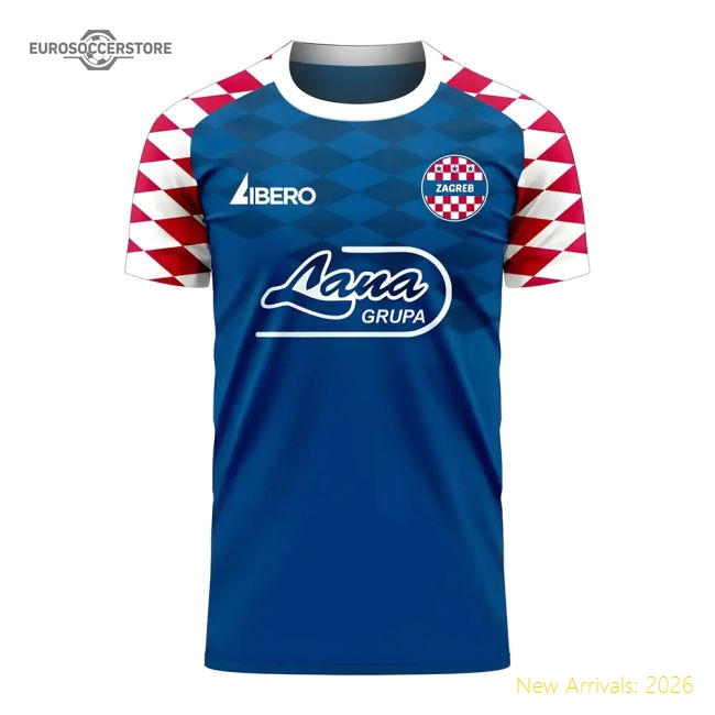 Dinamo Zagreb 2025-2026 Home Concept Football Kit (Libero) - Womens-Football Jersey Hub