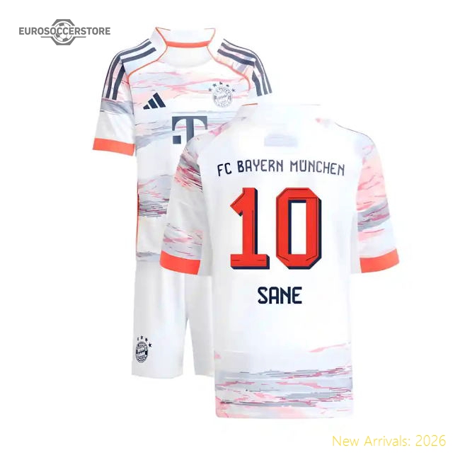 2025-2026 Bayern Munich Away Mini Kit (Sane 10)-Football Jersey Hub