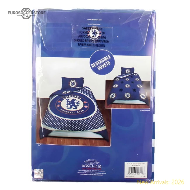 Chelsea Reversible Single Duvet (Blue)-Football Jersey Hub