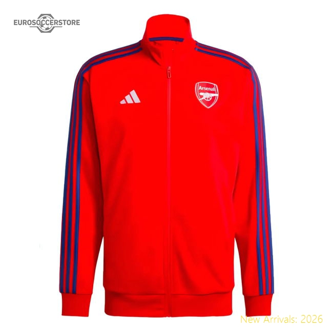 2024-2025 Arsenal DNA Track Top (Red)-Football Jersey Hub