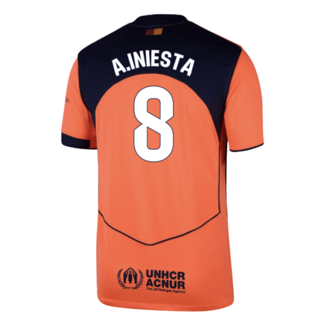 2025-2026 Barcelona Third Shirt (A.Iniesta 8)-Football Jersey Hub