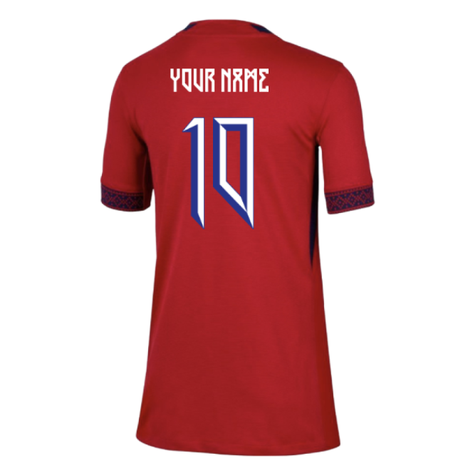 2025-2026 Norway Womens Team Home Shirt (Kids) (Your Name)-Football Jersey Hub
