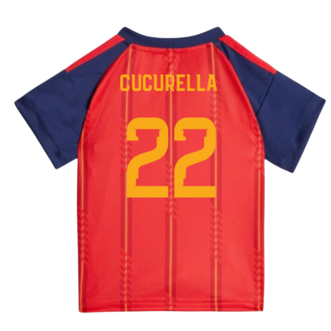 2026-2027 Spain Home Baby Kit (Cucurella 22)-Football Jersey Hub