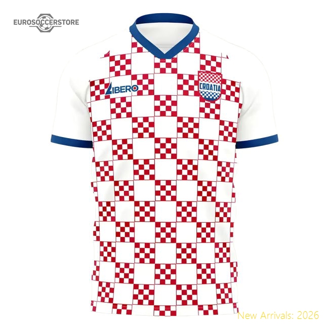 Croatia 2025-2026 Home Concept Football Kit (Libero) - Baby-Football Jersey Hub