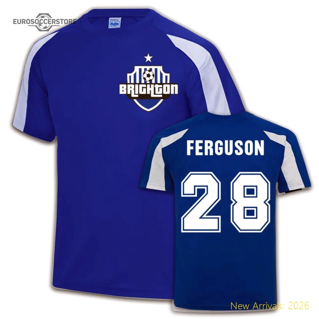 Brighton Sports Training Jersey (Evan Ferguson 28)-Football Jersey Hub
