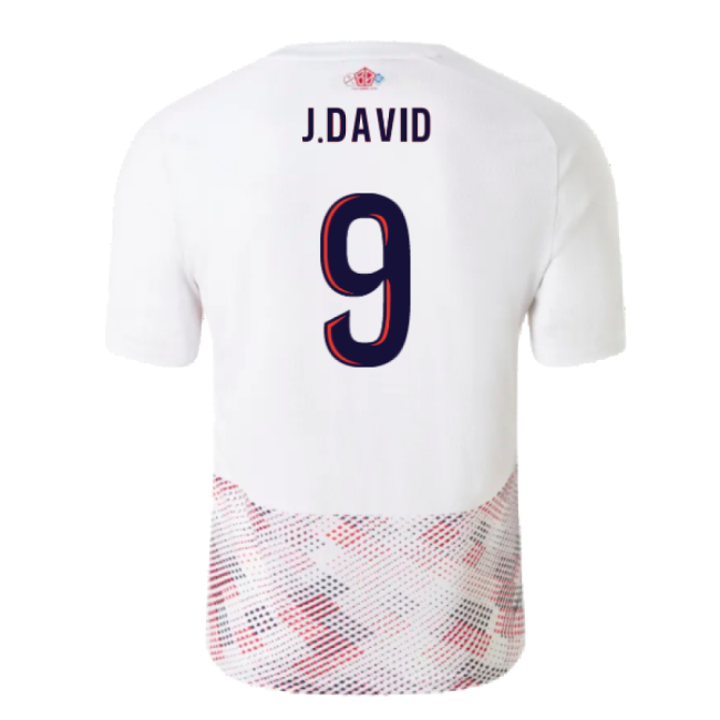 2024-2025 Lille Away Shirt (J.David 9)-Football Jersey Hub
