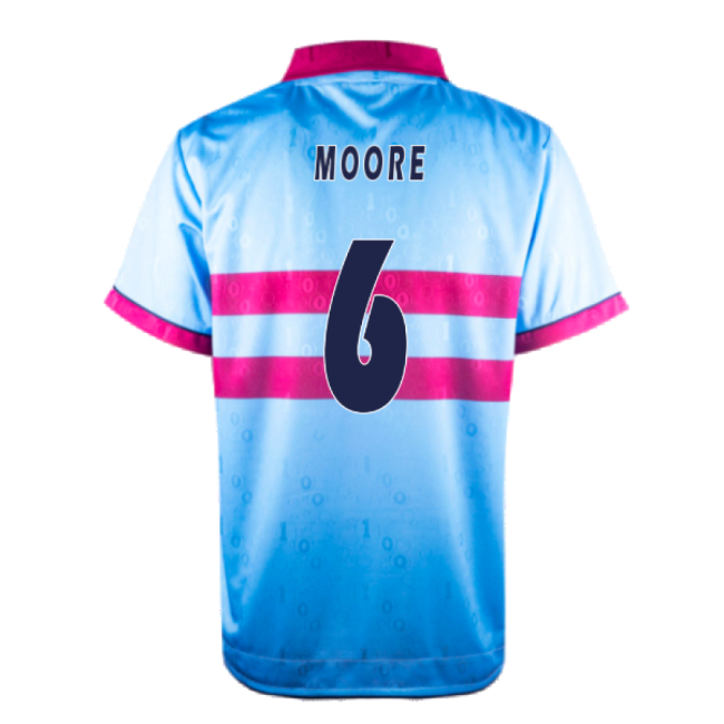 1995-1997 West Ham Pony Reissue Centenary Away Shirt (MOORE 6)-Football Jersey Hub