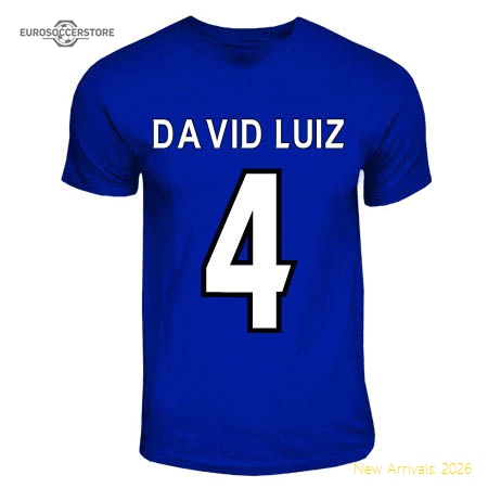 David Luiz Chelsea Hero T-shirt (royal Blue)-Football Jersey Hub