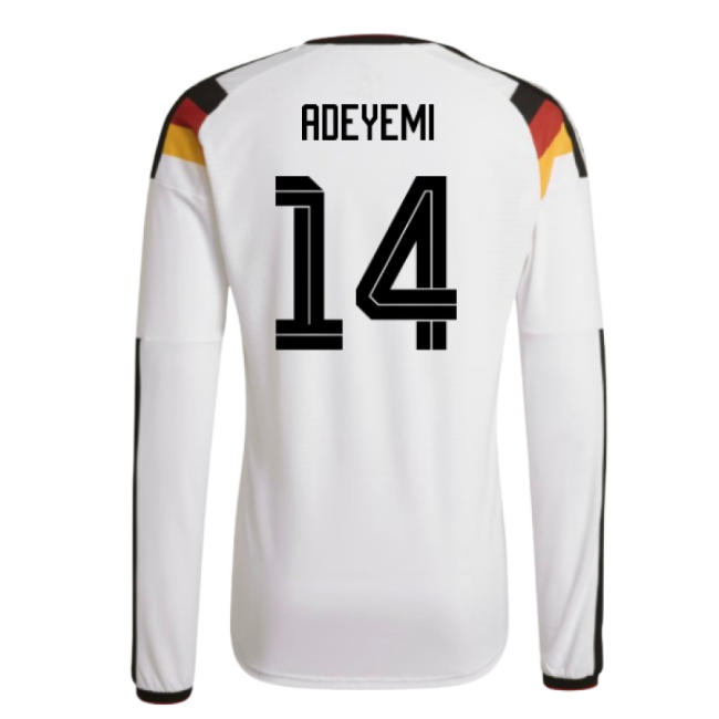 2026-2027 Germany Authentic Long Sleeve Home Shirt (Adeyemi 14)-Football Jersey Hub