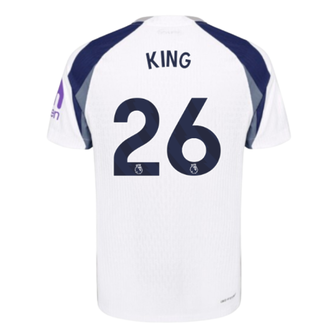 2025-2026 Tottenham Hotspur Authentic Home Shirt (King 26)-Football Jersey Hub