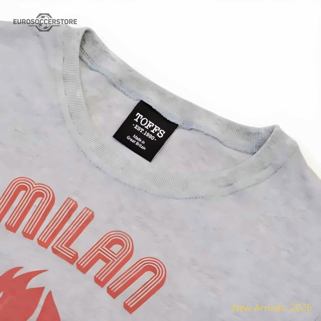 AC Milan Rossoneri Diavolo T-Shirt - Grey Marl-Football Jersey Hub