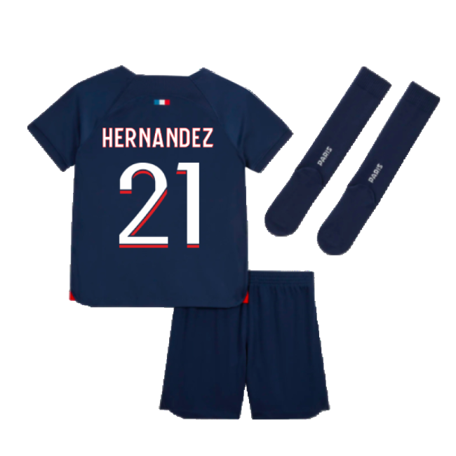 2023-2024 PSG Home Mini-Kit (Hernandez 21)-Football Jersey Hub