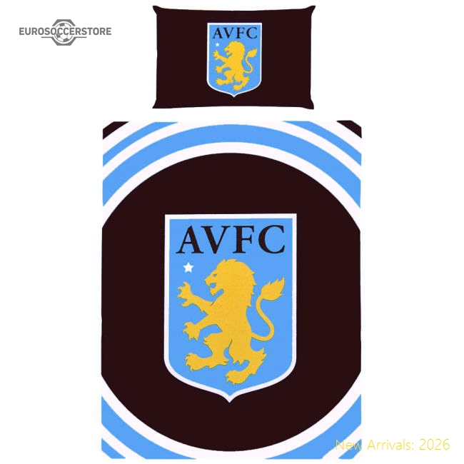 Aston Villa FC Pulse Single Duvet Set-Football Jersey Hub